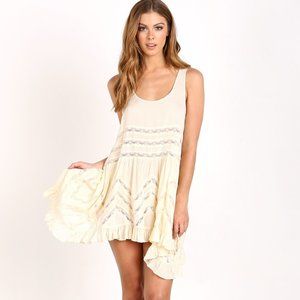 Free People Voile and Lace Trapeze Slip Dress - S